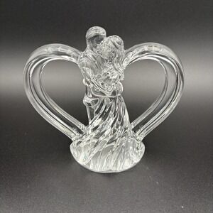 Lenox Wedding‎ Promises Crystal Bride And Groom Inside Heart Cake Topper